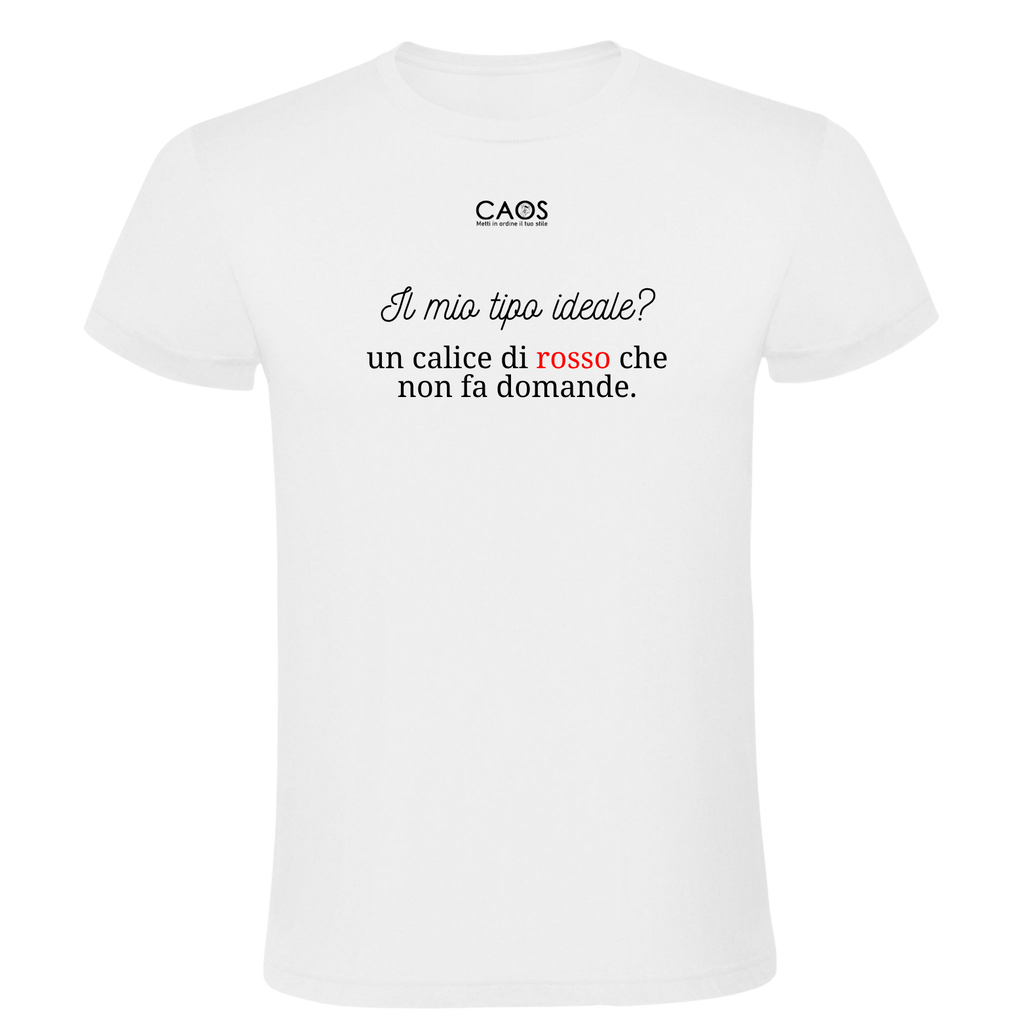 T-shirt "Calice di rosso" - Caos
