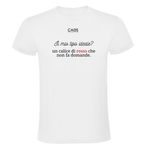 T-shirt "Calice di rosso" - Caos